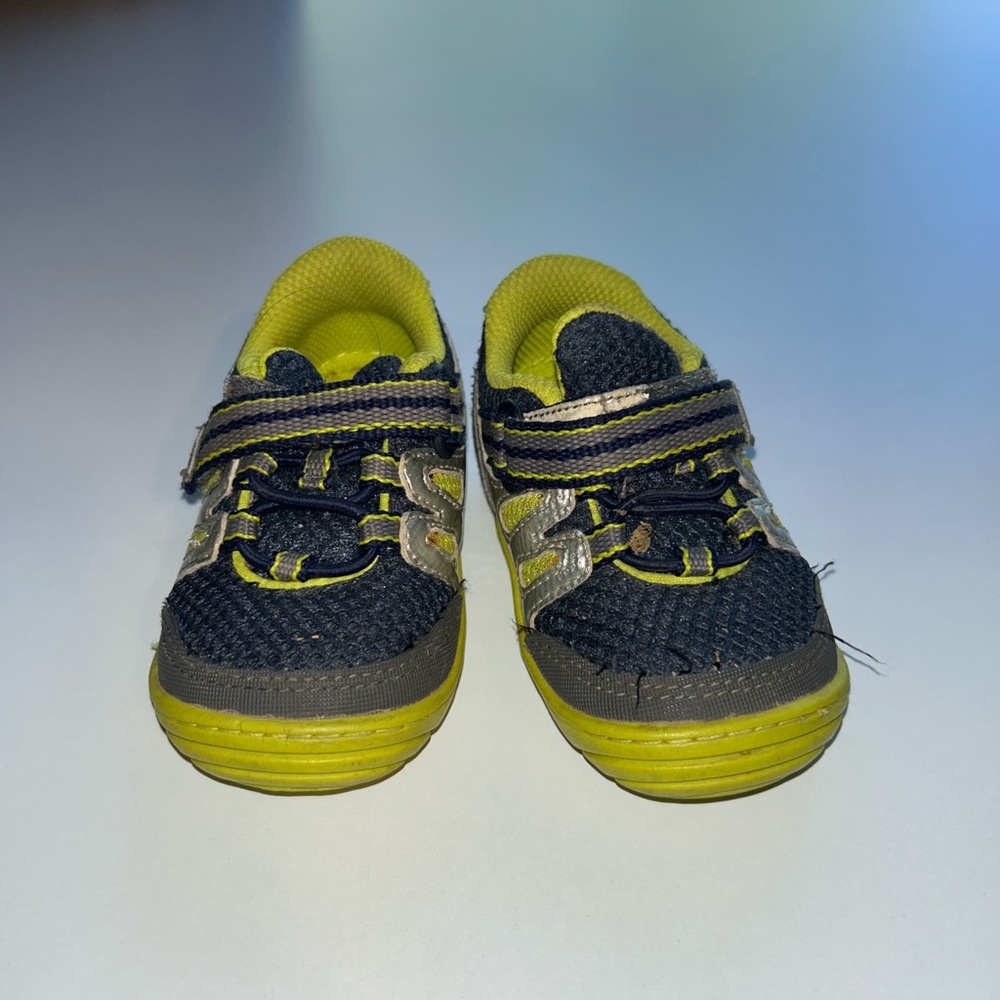 Kids' Navy and Yellow Sneakers